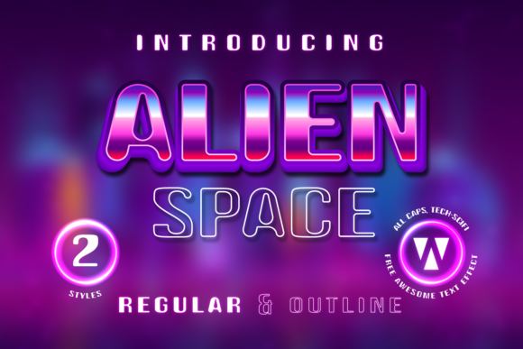 Alien Space: Elevate Your Designs with Futuristic Typography
