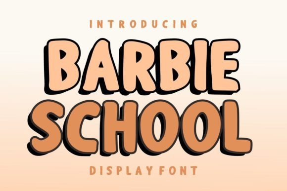 Barbie School: A Bold Typeface for Dynamic Visual Impact