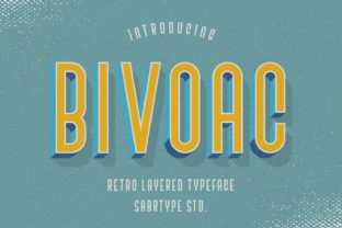 Bivoac: A Layered Display Font for Modern Design