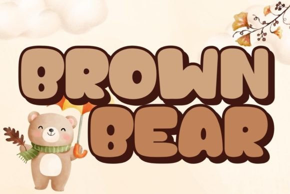 Brown Bear: A Whimsical Script Font for Creative Design