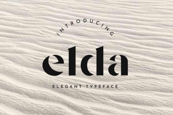 Elda: The Elegant Stencil Font for Modern Design
