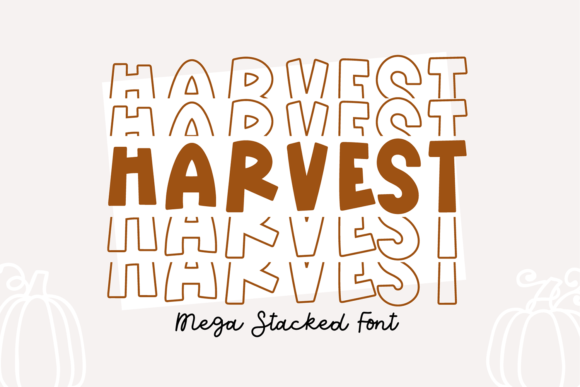 Harvest Mega Stacked: A Modern Display Font for Bold Visuals