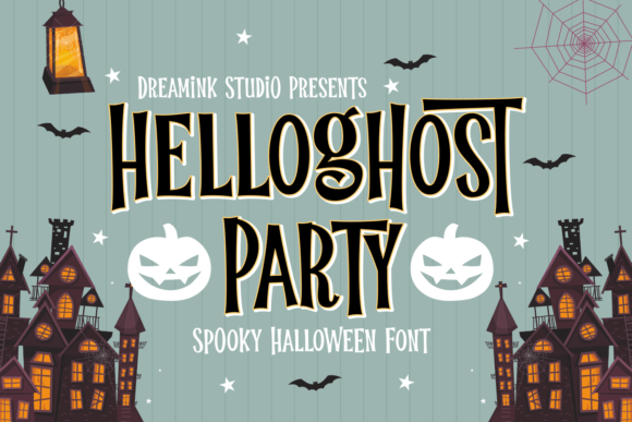Helloghost Party: A Spooky Display Font for Halloween Design